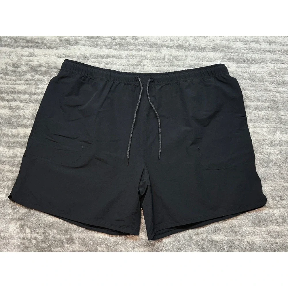 Allbirds Natural Run Short Men XXL Black Merino Wool Blend Drawstring Athletic